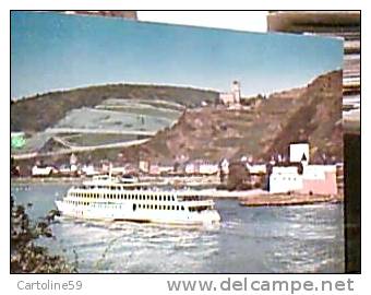 GERMANY KAUB  Am Rhein NAVE SHIP FERRY  DRACHENFELS   N1980   EE14168 - Kaub