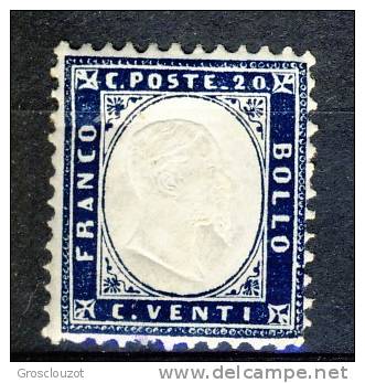 Regno VE 1862 N. 2, Indaco, MH Cat. &euro; 20 - Neufs