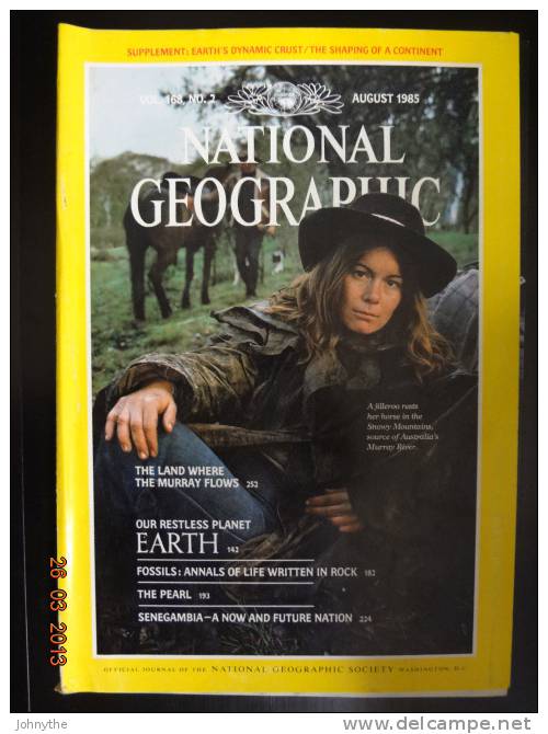 National Geographic Magazine August 1985 - Wissenschaften