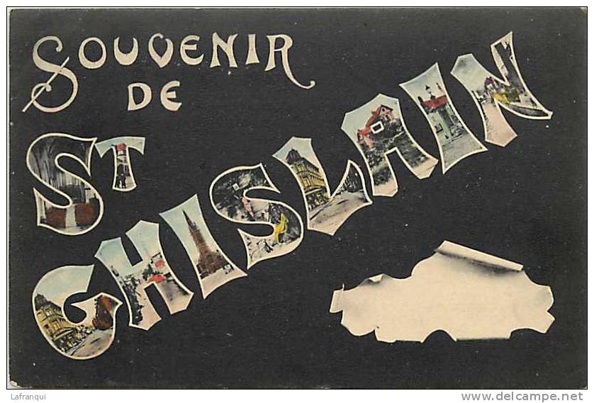 Belgique -ref A106- Souvenir De Saint Ghislain - St Ghislain - Carte Bon Etat - - Saint-Ghislain