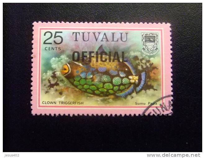 TUVALU 1981 SELLOS DE SERVICIO  Yvert &Tellier Nº 9 / 14 º  SG Nº   FU - Tuvalu