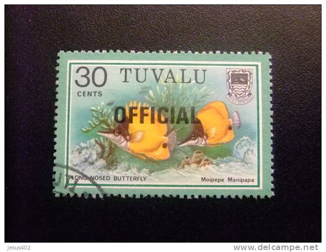 TUVALU 1981 SELLOS DE SERVICIO  Yvert &Tellier Nº 9 / 14 º  SG Nº   FU - Tuvalu