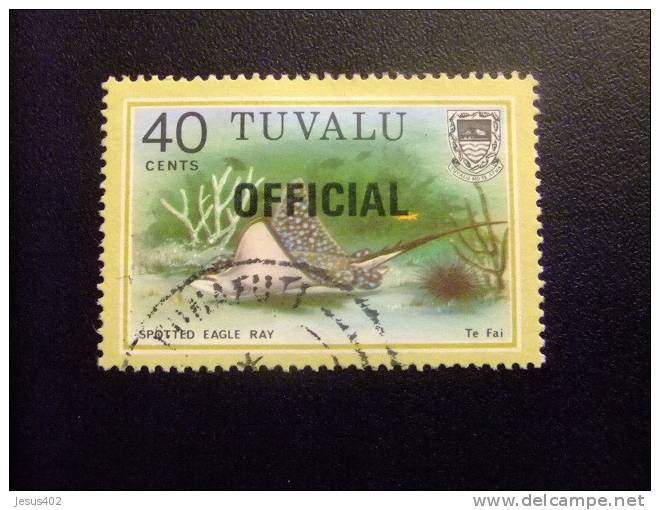 TUVALU 1981 SELLOS DE SERVICIO  Yvert &Tellier nº 9 / 14 º  SG nº   FU