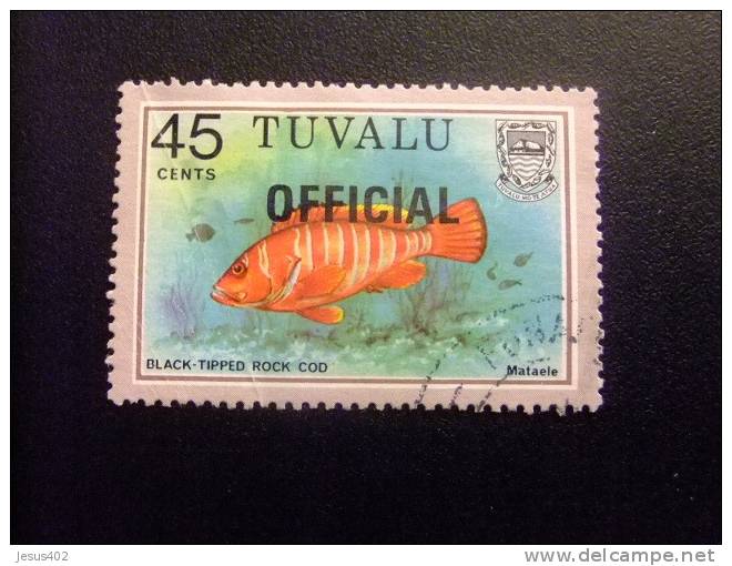 TUVALU 1981 SELLOS DE SERVICIO  Yvert &Tellier nº 9 / 14 º  SG nº   FU