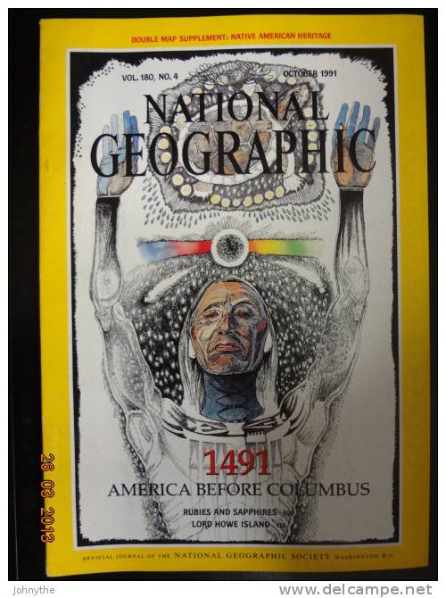 National Geographic Magazine October 1991 - Scienze