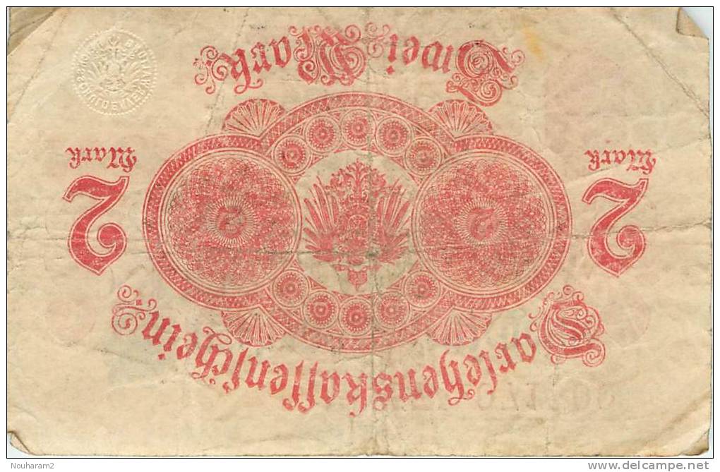 Billet Réf 211. Allemagne - 2 Mark - Te Identificeren