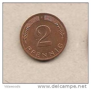 Germania - Moneta Circolata Da 2 Pfennig "Zecca F" Km106a - 1979 - 2 Pfennig
