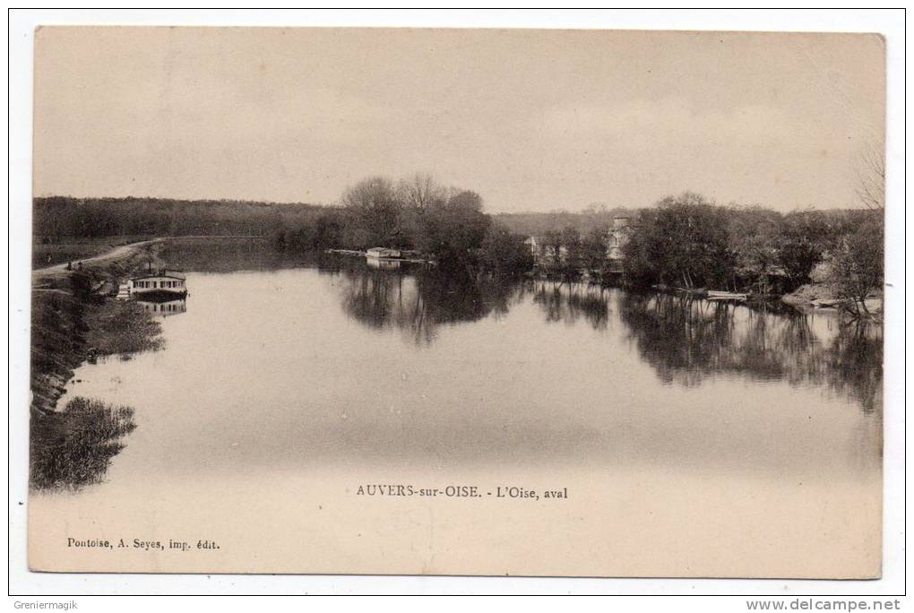 Cpa Pionnière 95 - Auvers Sur Oise - L'Oise Aval - 1903 - Auvers Sur Oise