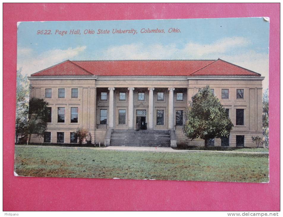 - Ohio > Columbus   Page Hall University    1914 Cancel                       Ref 882 - Columbus