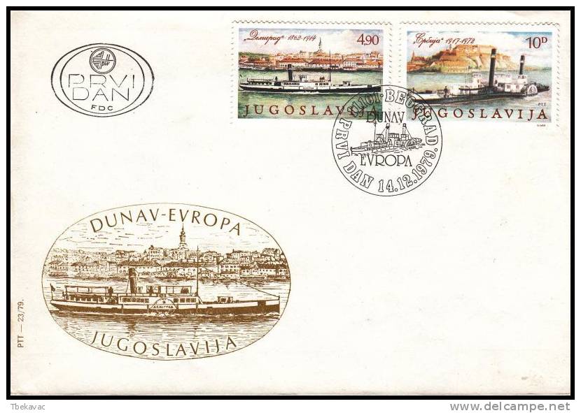 Yugoslavia 1979, FDC Cover "Dunav-Europa" - FDC