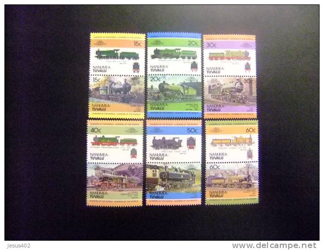 NANUMEA TUVALU 1984 TRENES 1ª Serie 12 Valores  Yvert &Tellier Nº 1    SG Nº 1 MNH - Tuvalu