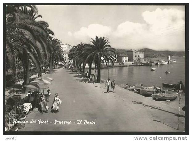 SANREMO Il Porto Animata Liguria 1958 - San Remo