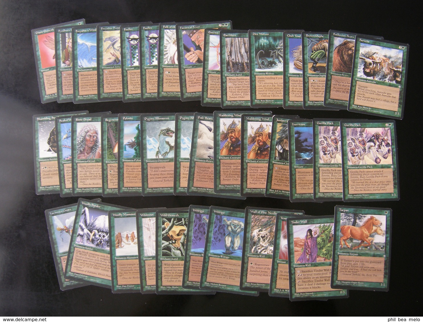 CARTE MAGIC THE GATHERING - ERE GLACIAIRE / ICE AGE - LOT 260 CARTES EN ANGLAIS - VOIR PHOTOS ET DESCRIPTION