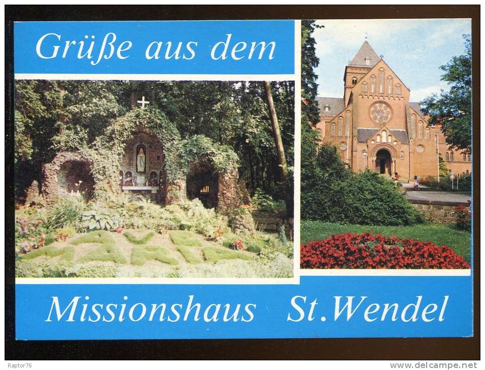 CPM Allemagne SAINT WENDEL Missionshauskirche Und Grotte De Lourdes Multi Vues - Kreis Sankt Wendel