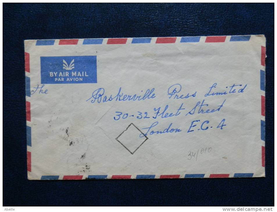 34/0010  LETTER  TO  LONDON - Guayana Británica (...-1966)