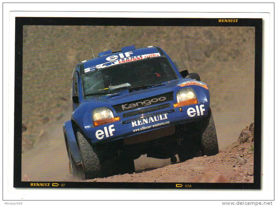 CPM De La Renault Kangoo 4x4 Team Schlesser - Coupe Du Monde Des Rallyes Tout Terrain 2000 - Autres & Non Classés