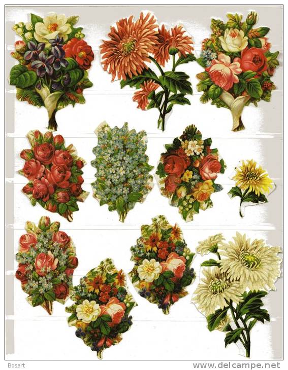 Découpis Lot De 11 Motifs Fleurs V.20 € - Flowers