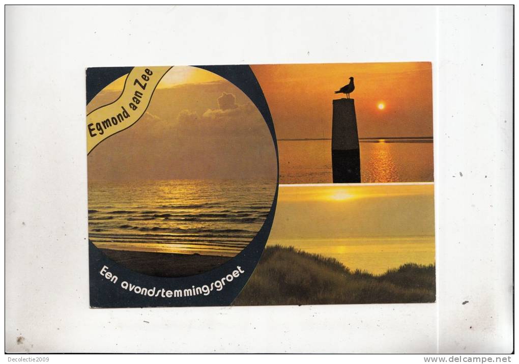 BT4671 Egmond Aan Ze Een Avondstemingsgroet     2 Scans - Egmond Aan Zee