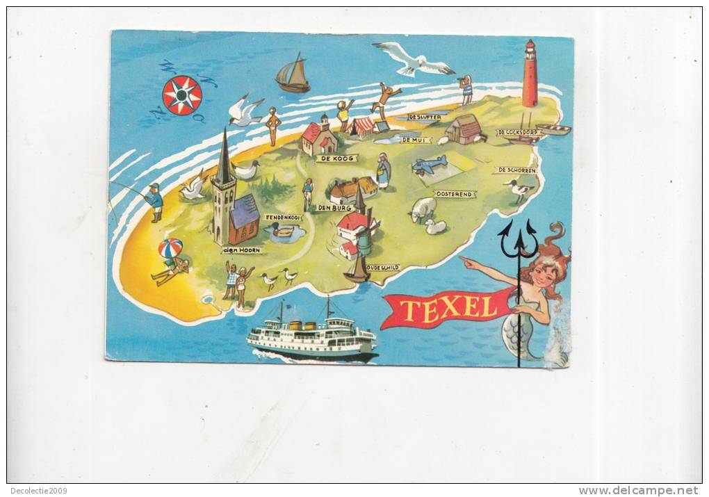 BT4791 Texel Map Cartes Geographiques    2 Scans - Texel