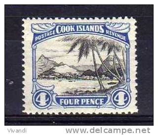 Cook Islands - 1944 - 4d Definitive - MH - Cook