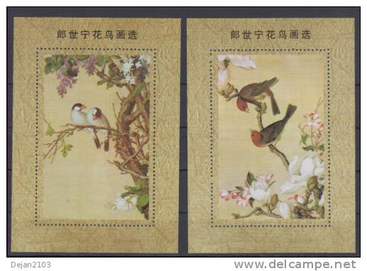 China 2 Unofficial Mini Sheets Birds MNH ** - Neufs