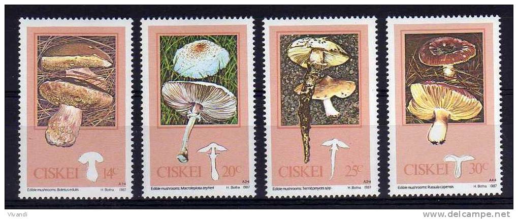 Ciskei - 1987 - Edible Mushrooms - MNH - Ciskei