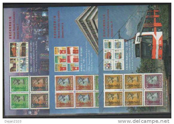 Hong Kong 3 Mini Sheets 1990's MNH ** - Neufs