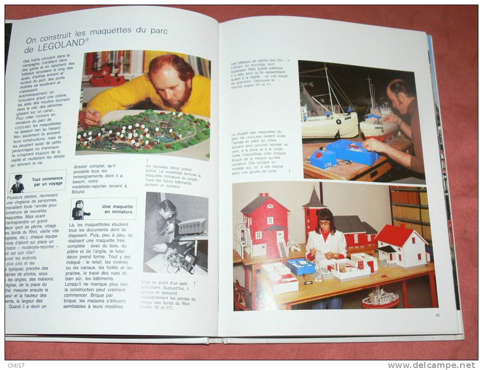 LEGO LE MONDE DES JEUX LEGO / CHEFS D OEUVRES / PARC LEGOLAND / USINE DE FABRICATION /EDIT HACHETTE 1980