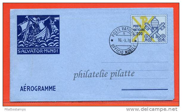 VATICAN AEROGRAMME 200L OBLITERE 16/09/1978 - Entiers Postaux