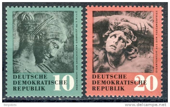 1958 German Democratic Republic Cplt. MNH (**) Set Of 2 Stamps" Recovered Art Treasures  " Michel 667-68 - Unused Stamps