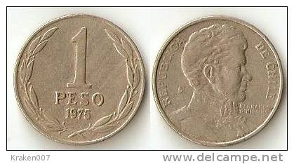 Chile 1 Peso 1975 - Cile