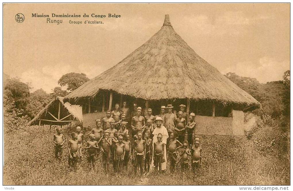 Réf : TO-13-158 : Congo Belge Rungu (école) - Congo Belge