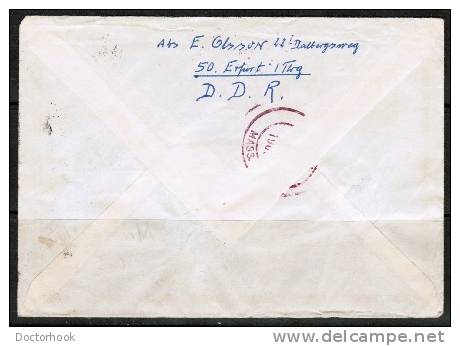 EAST GERMANY    Mixed REGISTERED Airmail Cover From "Erfurt" To "West Newton,Mass, USA" (13/9/66) - Lettres & Documents