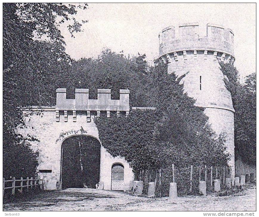 CPA L'AUVERGNE PITTORESQUE N°1087 COMBRONDE ENTREE DU CHATEAU DE JOZERAND 63460 NON ECRITE DOS SEPARE VDC - Combronde