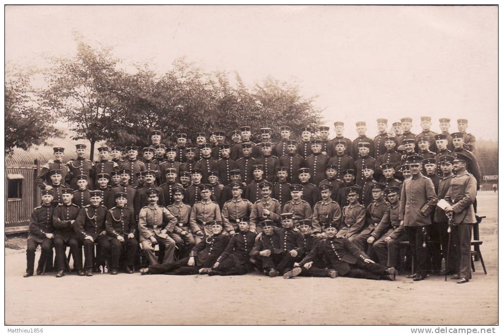 CP Photo Septembre 1913 Camp D'ELSENBORN - Un Groupe De Soldats Allemands (A25, Ww1, Wk1) - Elsenborn (camp)