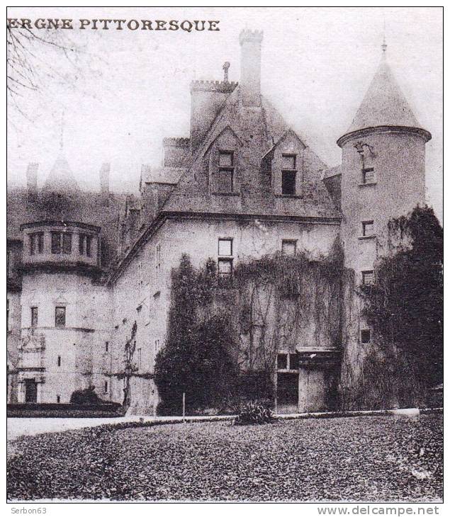 CPA L'AUVERGNE PITTORESQUE N°6372 COMBRONDE COUR INTERIEURE DU CHATEAU DE JOZERAND 63460 SEPIA ECRITE DOS SEPARE IDEAL - Combronde