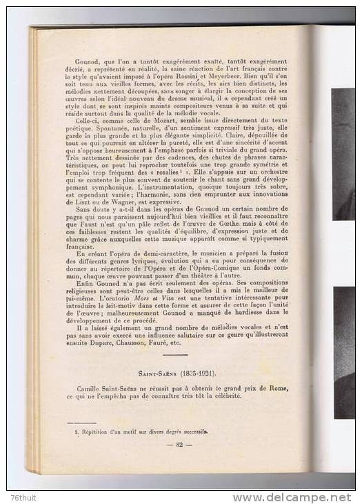 1951 - C. MARTINES - Histoire De La Musique - Editions Salabert - Musik