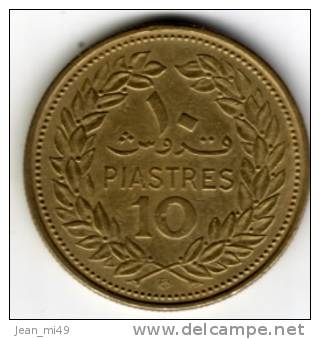 LIBAN -(république Du Liban) - 10 PIASTRES, - 1969 - - Libano