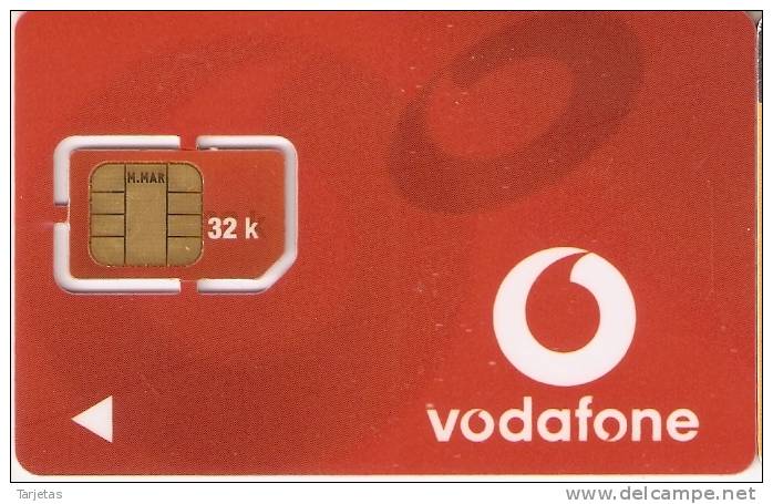 B-011 TARJETA GSM DE ESPAÑA DE VODAFONE CON SU CHIP ORIGINAL 32K - Vodafone