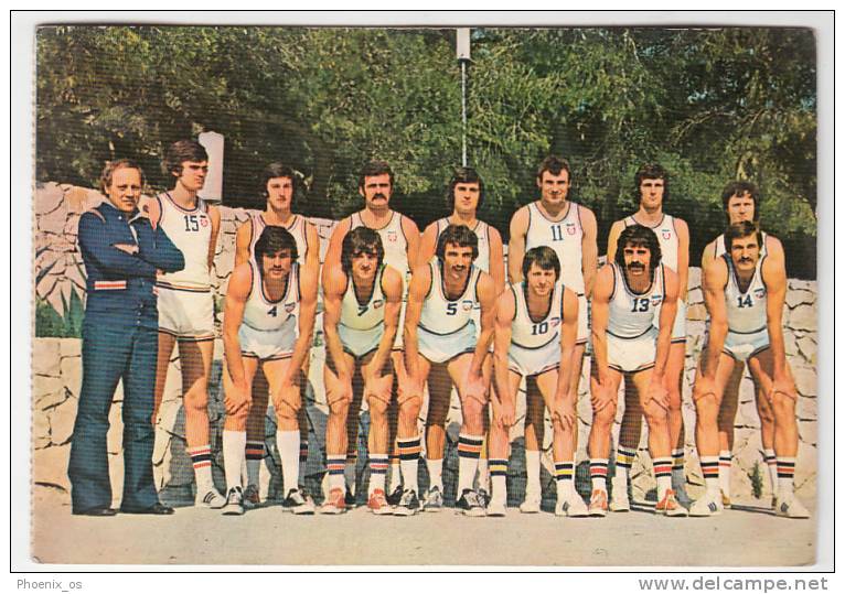 BASKETBALL - Basketball Team Of Yugoslavia In PEK 1975, Year 1980 - Baloncesto