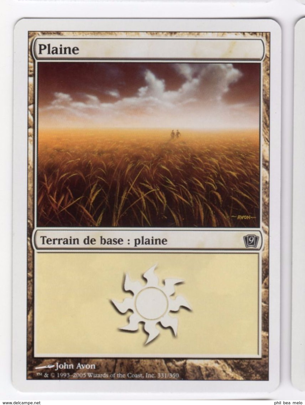 CARTE MAGIC THE GATHERING - 9ème EDITION - LOT 15 CARTES