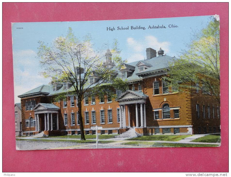 Ashtabula Ohio-- High School    Not Mailed  Ca 1910 -  Ref 883 - Other & Unclassified