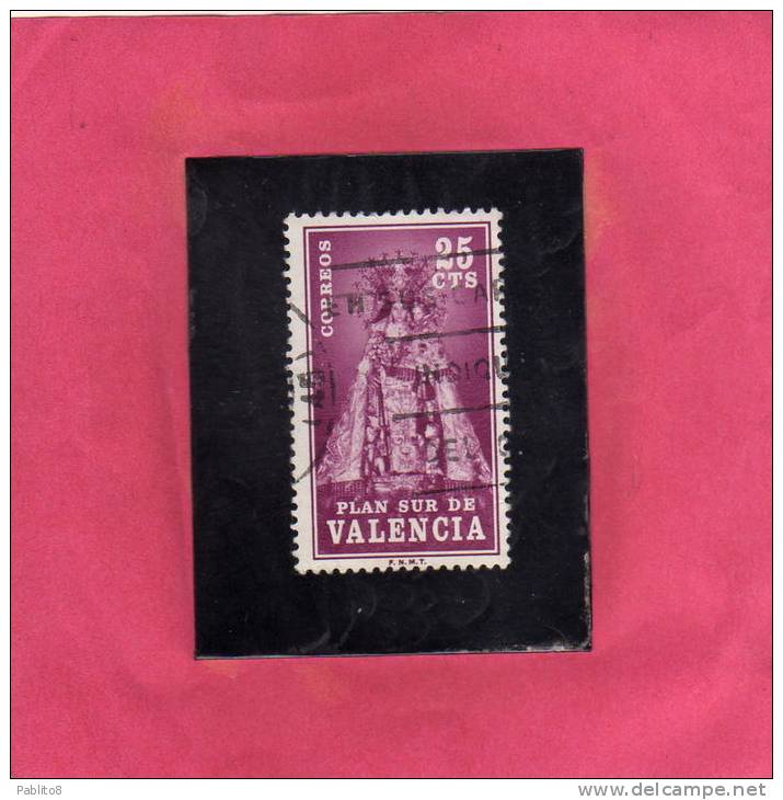 SPAIN - ESPAÑA - SPAGNA 1973 Plan Sur De Valencia. Virgen De Los Desamparados USED - Fiscaux-postaux