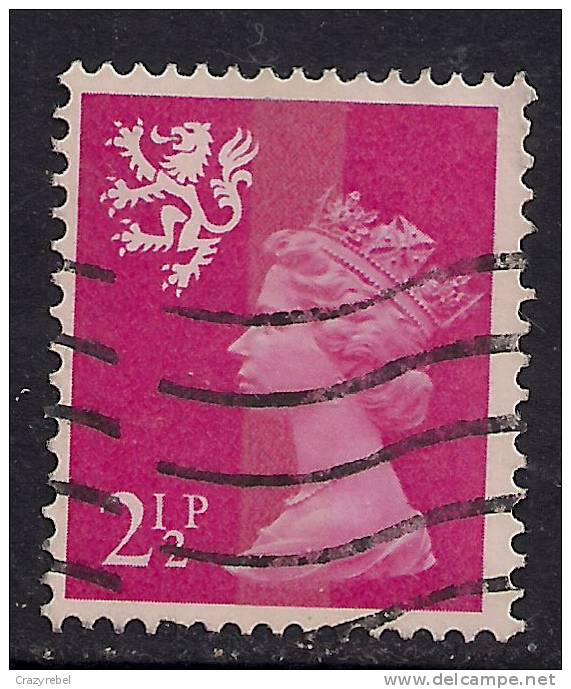 SCOTLAND GB 1971 QE2 2 1/2p Bright Magnenta Machin 1 Band SG S14...( D910) - Scotland