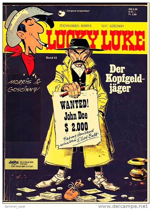 Comics Lucky Luke : Der Kopfgeldjäger ,  Band 43  Von 1984  ,  Delta Verlag - Altri & Non Classificati