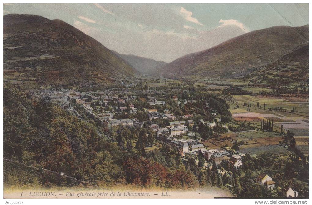 CPA- 31 -HAUTE GARONNE - LUCHON - Vue Générale Prise De La Chaumière-colorisé - Luchon