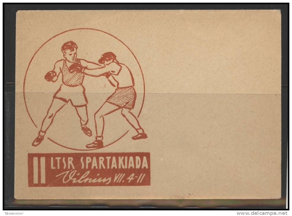 RUSSIA USSR Private Envelope LITHUANIA VILNIUS VNO-klub-004 C Boxing - Locales & Privées