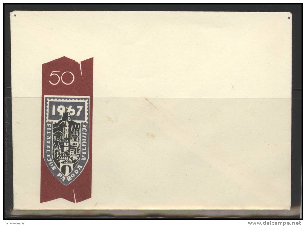 RUSSIA USSR Private Envelope LITHUANIA VILNIUS VNO-klub-013 Philatelic Exhibition - Local & Private