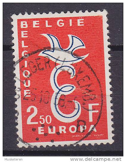 Belgium 1958 Mi. 1117     2.50 Fr Europa CEPT ERROR Variety In 1st E In BELGIE Deluxe SAINT-LÉGER Cancel (2 Scans) !! - Non Classés