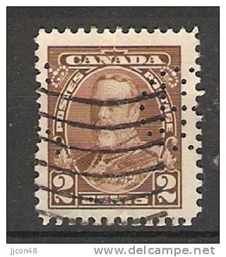 Canada  King George V  (o)  Perfin CHI Monogram - Perfins